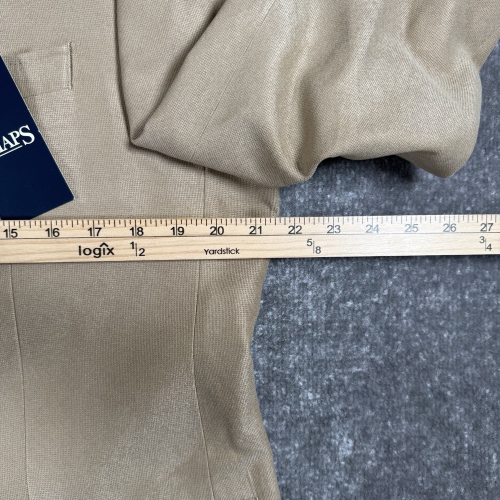 NWT Chaps Blazer Men's 40R Beige 2 Button Formal Business Sportcoat Jacket - Picture 6 of 8